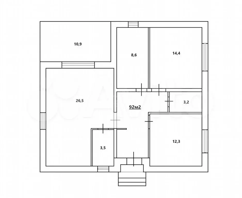 3-к. квартира, 74 м, 5/9 эт. - Фото 0