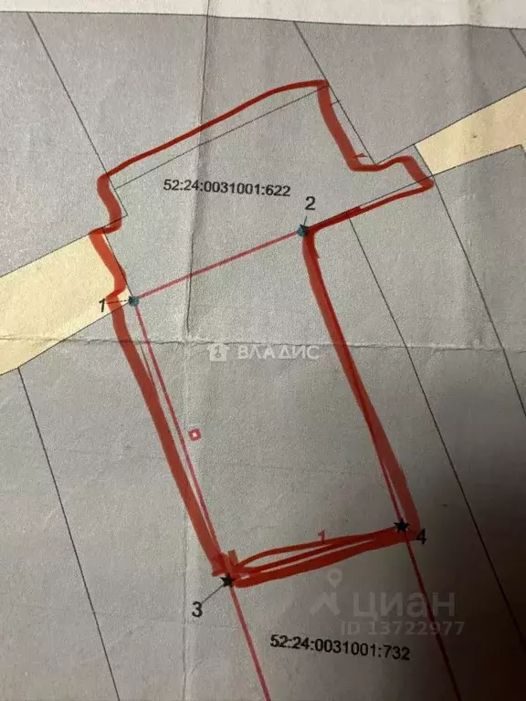 Участок в Нижегородская область, Богородский муниципальный округ, с. ... - Фото 1