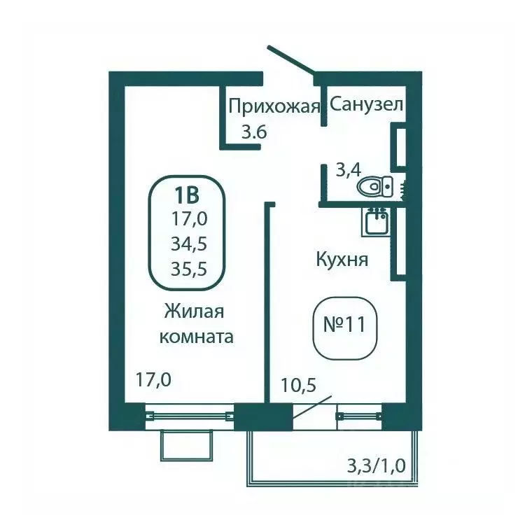 1-к кв. Московская область, Солнечногорск городской округ, Андреевка ... - Фото 0