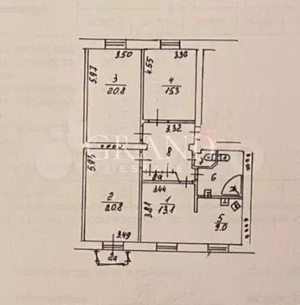 3-к. квартира, 98,5 м, 4/5 эт. - Фото 0