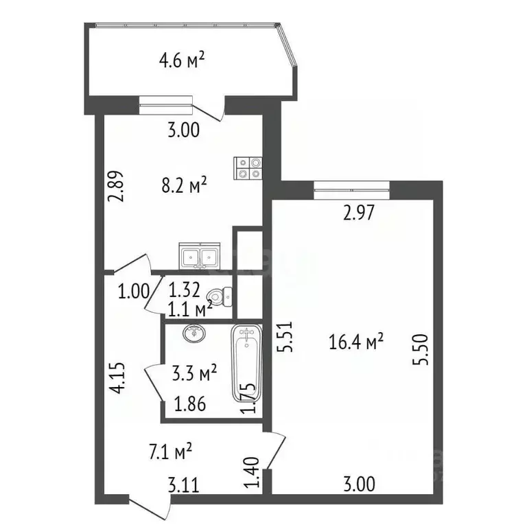 1-к кв. Санкт-Петербург Мебельная ул., 47к1 (36.1 м) - Фото 1