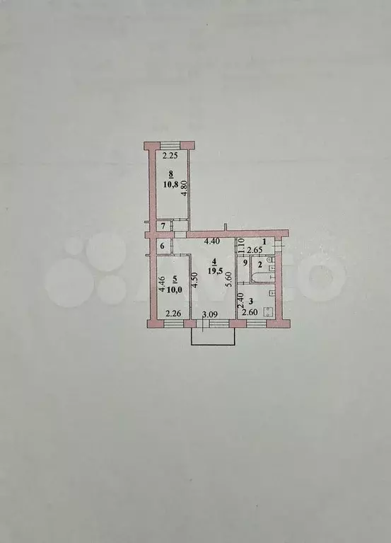 3-к. квартира, 56 м, 2/5 эт. - Фото 0