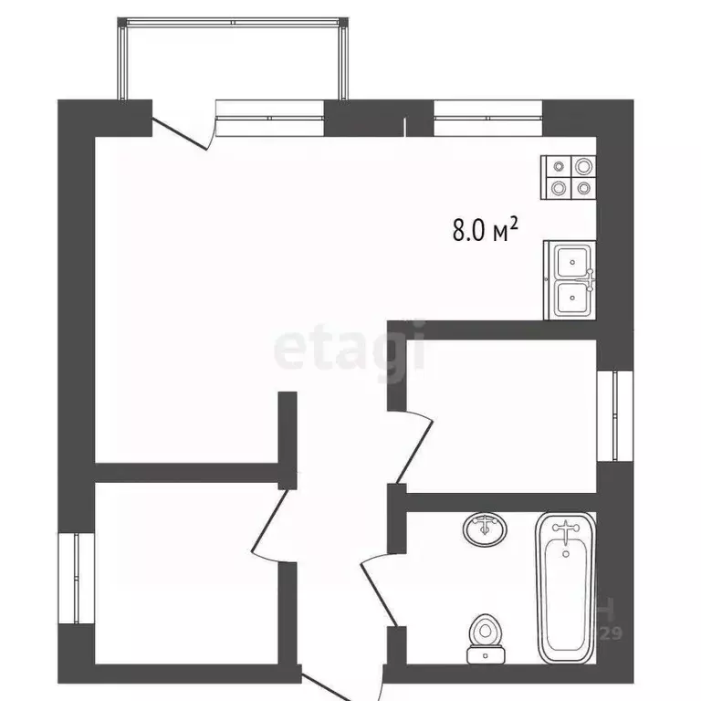 3-к кв. Ростовская область, Таганрог ул. Чехова, 271 (53.8 м) - Фото 1