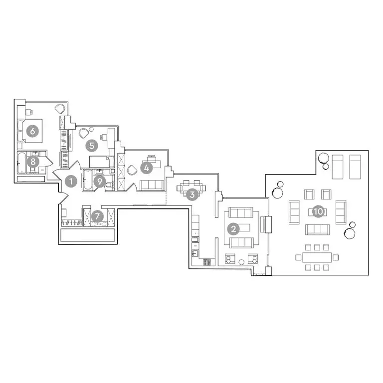 4-комнатная квартира: Москва, проспект Академика Сахарова, 7 (198.4 м) - Фото 1