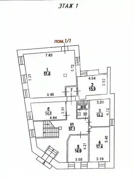 Помещение свободного назначения в Москва пер. Гусятников, 13/3 (170 м) - Фото 1