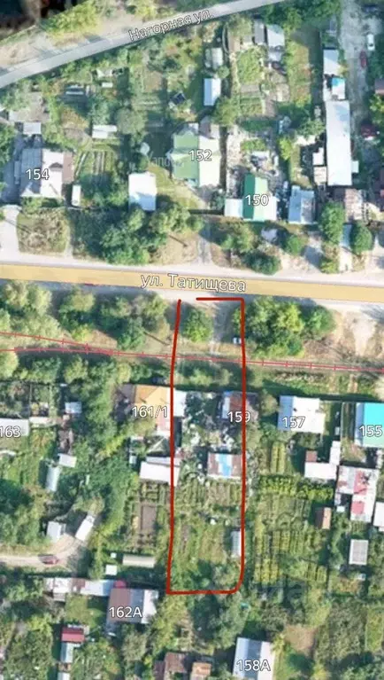 Участок в Свердловская область, Екатеринбург ул. Татищева, 159 (11.0 ... - Фото 1