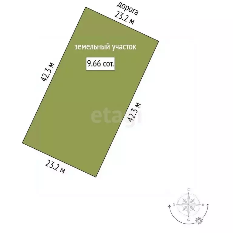 Участок в Мордовия, Лямбирский район, Берсеневское с/пос, Альтерра кп  ... - Фото 1