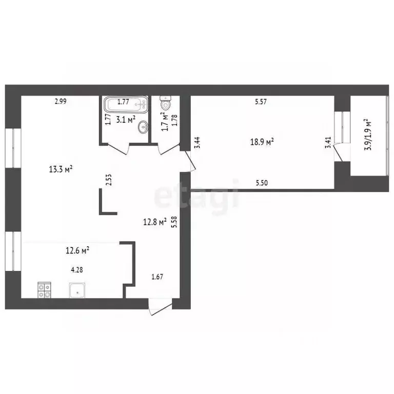 2-к кв. Мордовия, Саранск Советская ул., 50к1 (62.4 м) - Фото 1