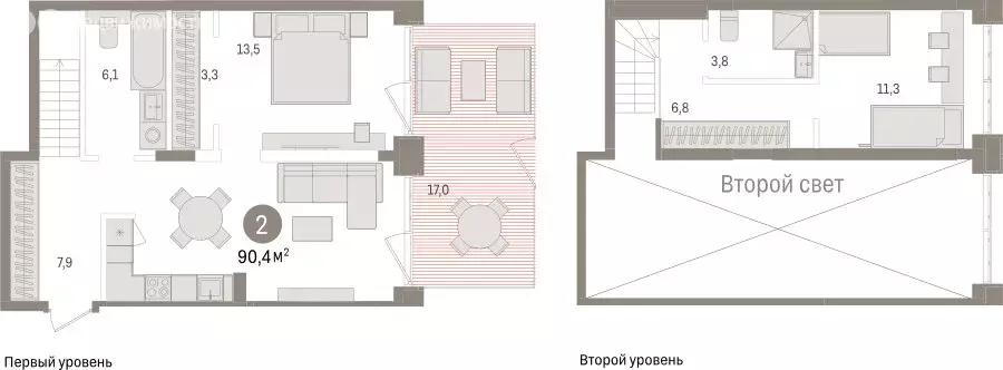 2-комнатная квартира: Тюмень, улица Муравленко, 9/2 (90.35 м) - Фото 1