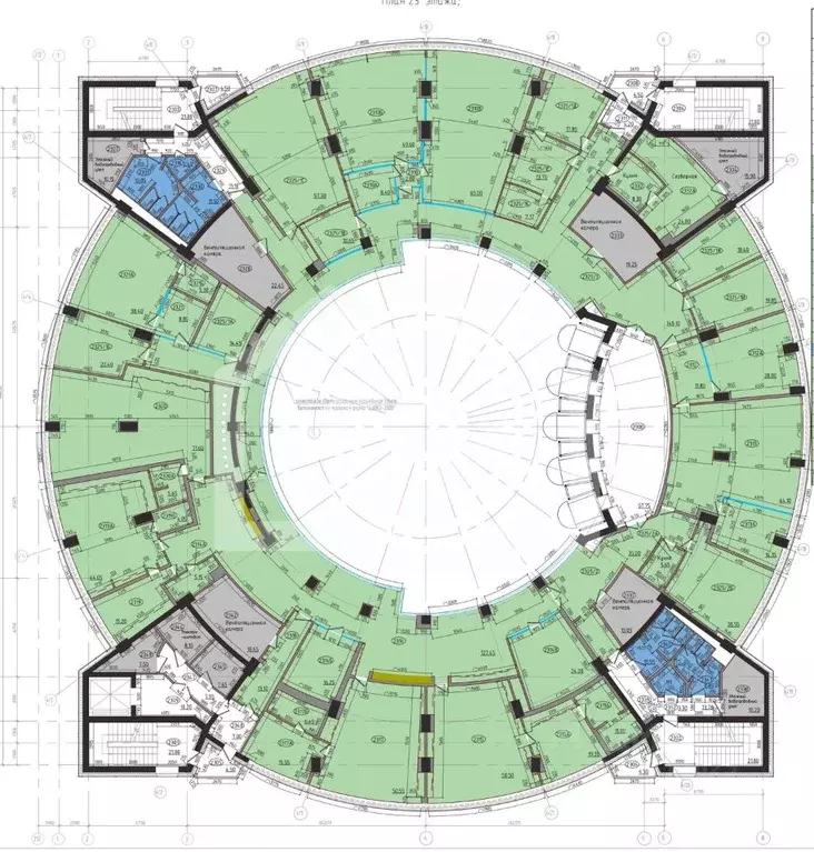 Помещение свободного назначения в Москва Тестовская ул., 10 (1722 м) - Фото 2
