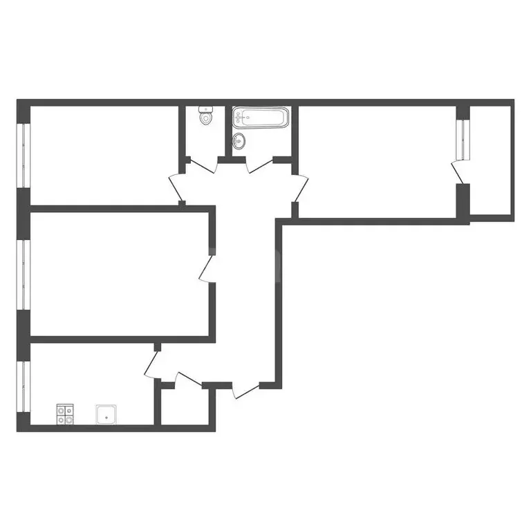 3-комнатная квартира: Тула, Курковая улица, 11 (64 м) - Фото 1