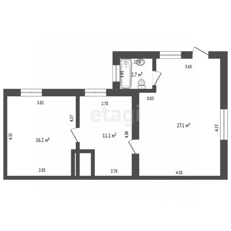 2-к кв. Крым, Феодосия наб. Черноморская, 30 (57.1 м) - Фото 2