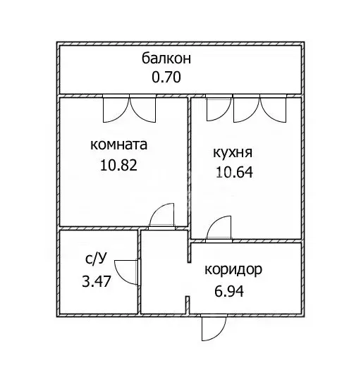 1-к кв. Ульяновская область, Ульяновск ул. Варейкиса, 52 (35.22 м) - Фото 1