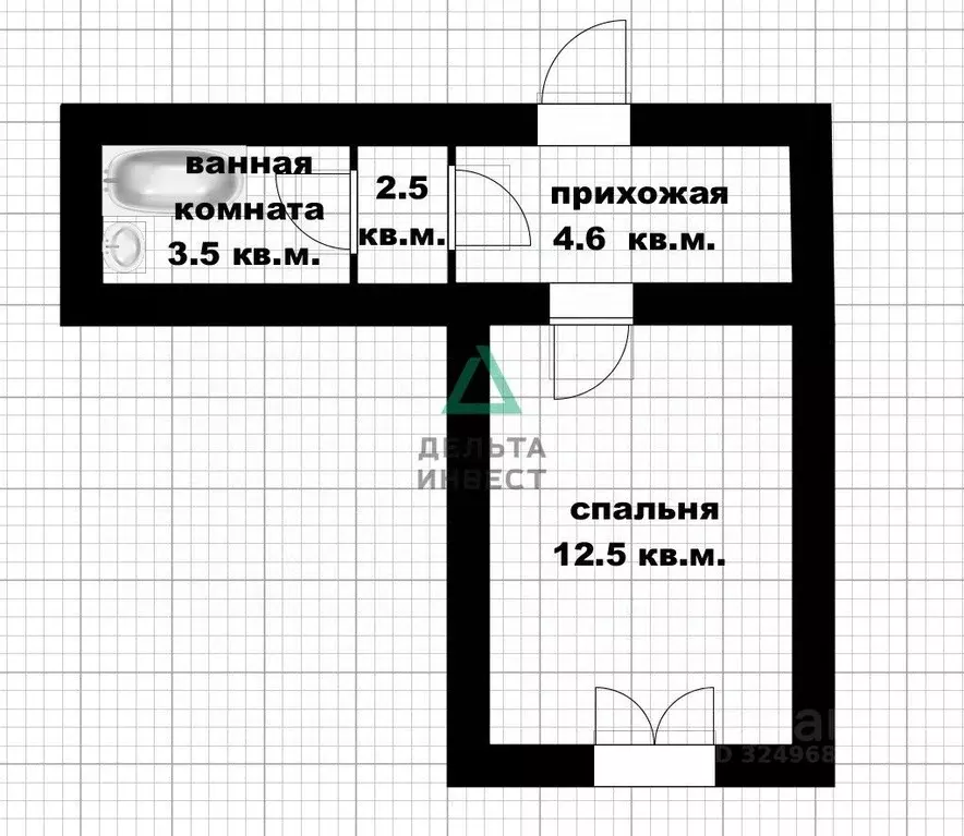 Комната Башкортостан, Уфа ул. Софьи Перовской, 25 (12.5 м) - Фото 2