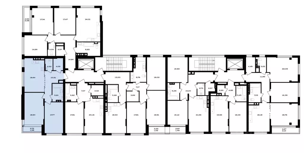 2-к кв. Воронежская область, Воронеж ул. Ольминского, 4 (79.61 м) - Фото 2