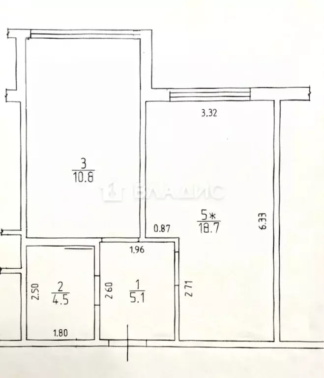 1-к кв. Калининградская область, Калининград ул. Генерала Челнокова, ... - Фото 2