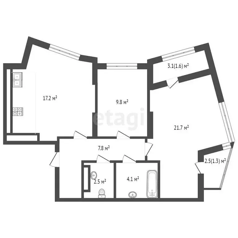 2-комнатная квартира: Самара, ул. Советской Армии, 181А, к. 3 (66 м) - Фото 0