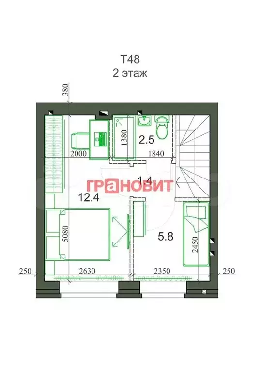 Таунхаус 50 м на участке 1 сот. - Фото 1