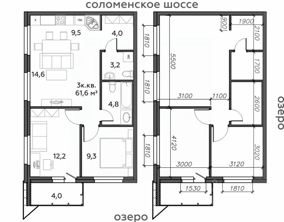 3-к кв. Карелия, Петрозаводск Район Северная промзона, Вороний Наволок ... - Фото 0