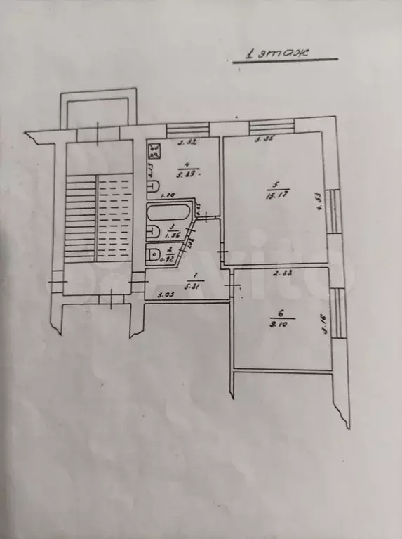 2-к. квартира, 38,8 м, 1/5 эт. - Фото 0