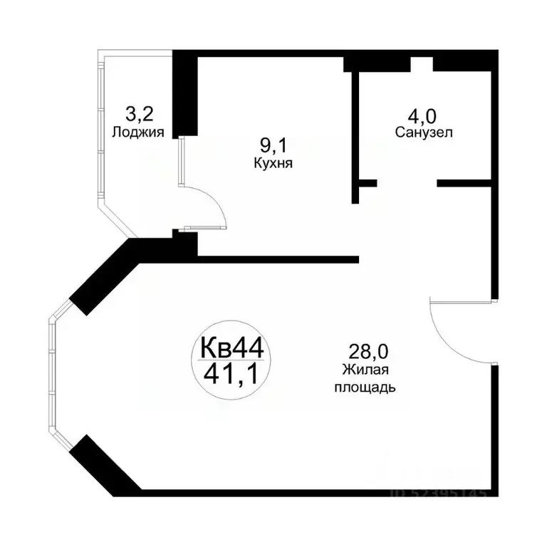 1-к кв. Московская область, Рузский муниципальный округ, Тучково пгт ... - Фото 1