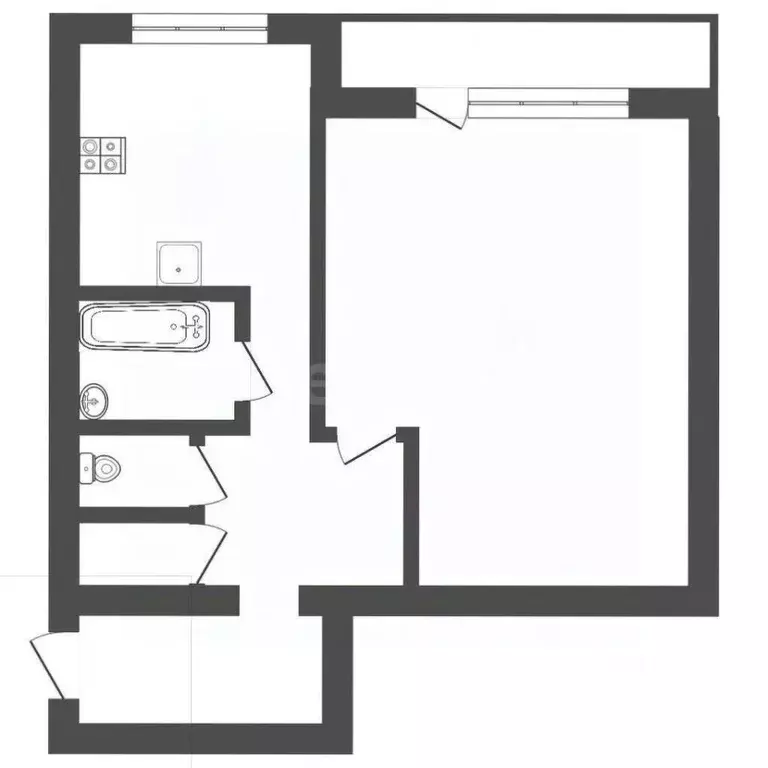 1-к кв. Санкт-Петербург Индустриальный просп., 36 (35.3 м) - Фото 1