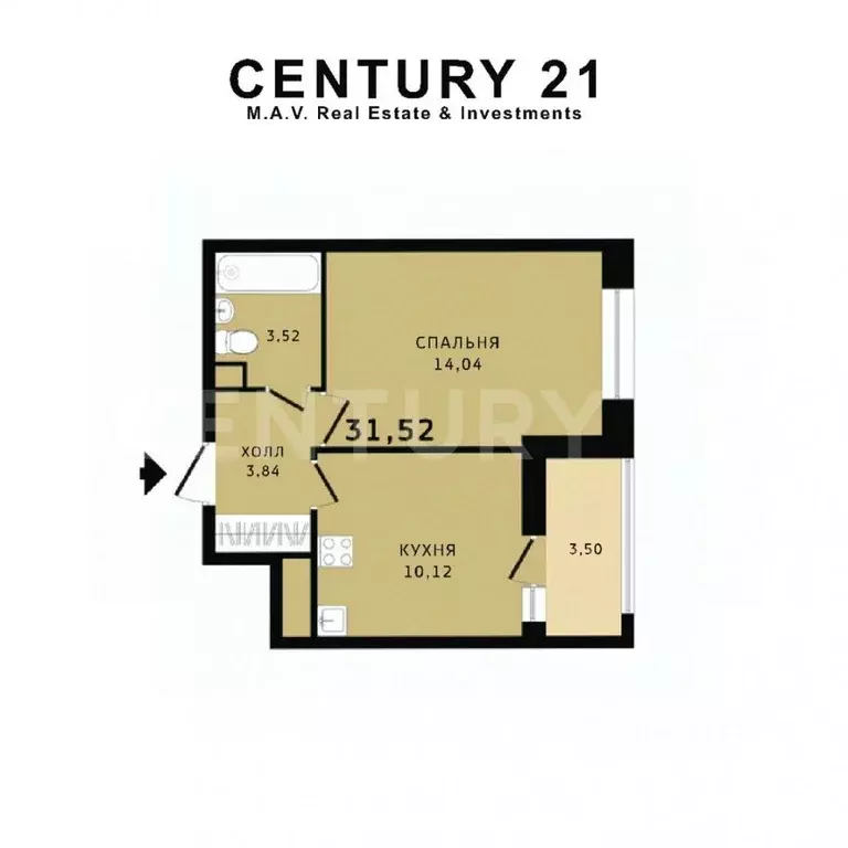 1-к кв. Ленинградская область, Всеволожский район, Свердловское ... - Фото 1