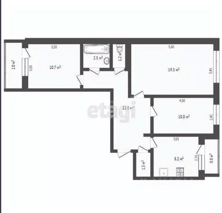 3-к кв. Тверская область, Вышневолоцкий муниципальный округ, д. Подол  ... - Фото 1