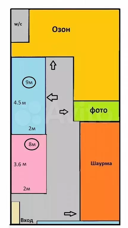 Аренда 9м 18м на трафике 500ч/ч Цветы, Ломбард, Бы - Фото 0