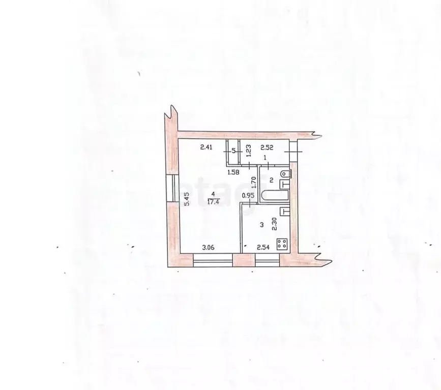 1-к кв. Татарстан, Казань Беломорская ул., 35А (29.9 м) - Фото 1