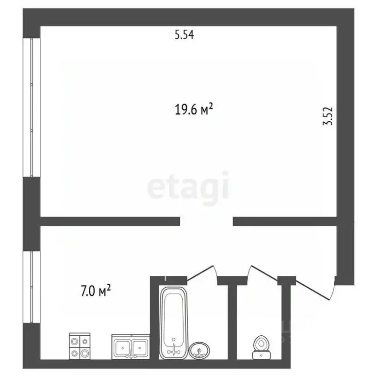 1-к кв. Москва 13-я Парковая ул., 27К1 (33.3 м) - Фото 2