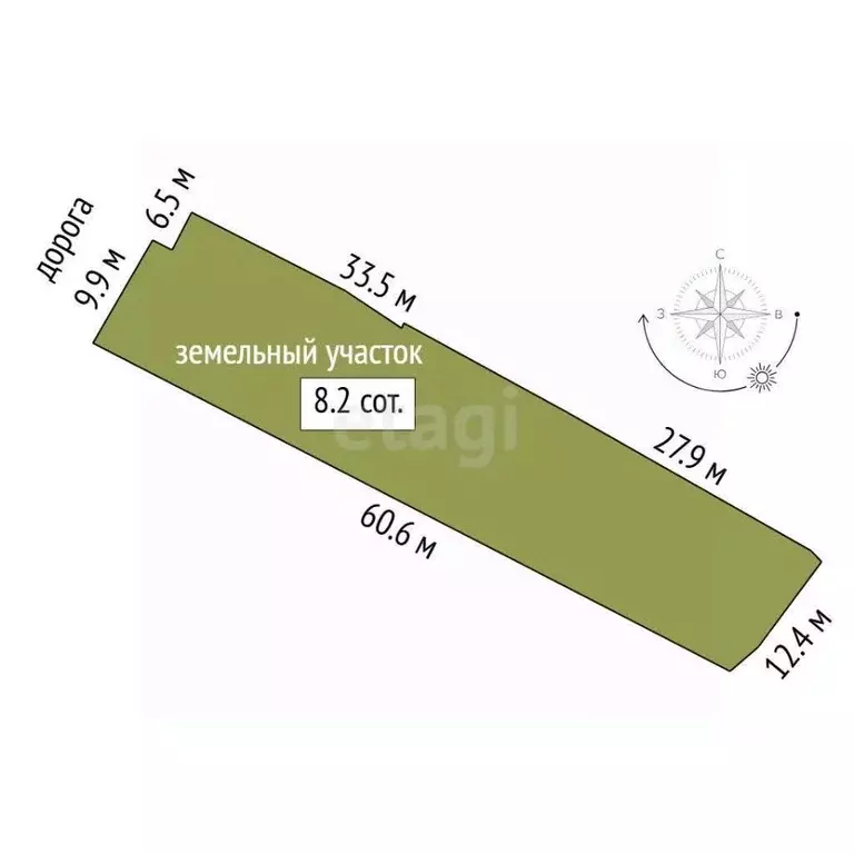 Участок в Тюменская область, Тюмень пер. Жданова (8.15 сот.) - Фото 2