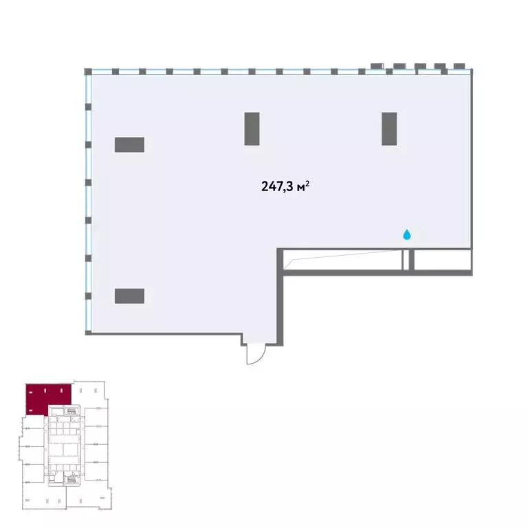 Офис (247.3 м) - Фото 1