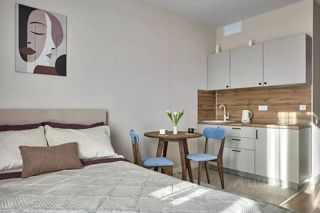 Студия Москва № 160 кв-л, 1Вк2 (22.0 м) - Фото 2