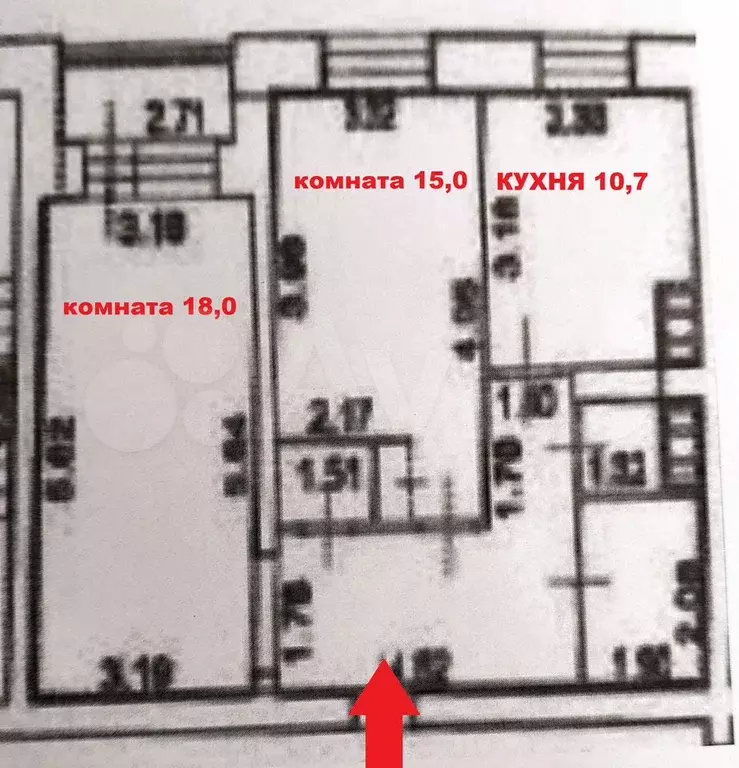 2-к. квартира, 61 м, 4/9 эт. - Фото 0