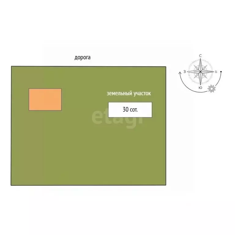 Дом в Мордовия, с. Большие Березники ул. Карла Маркса, 51 (60 м) - Фото 1