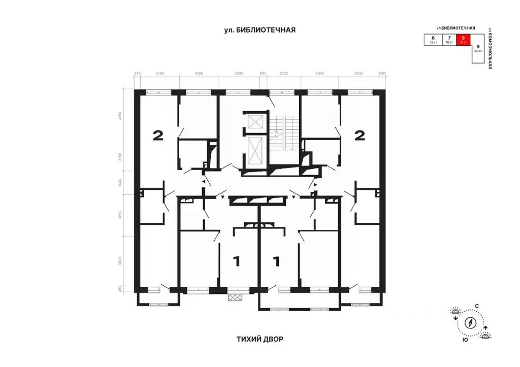 1-к кв. Свердловская область, Екатеринбург ул. Комсомольская, 72А ... - Фото 2