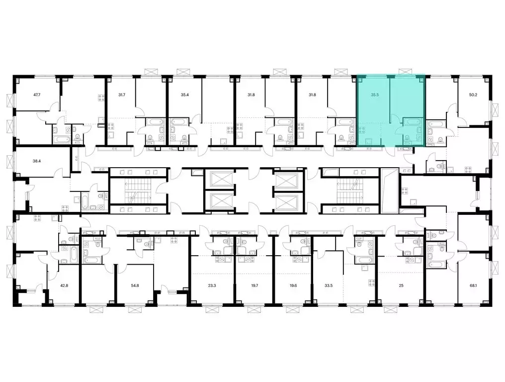 1-комнатная квартира: Владивосток, жилой комплекс Борисенко 48 (35.5 ... - Фото 2