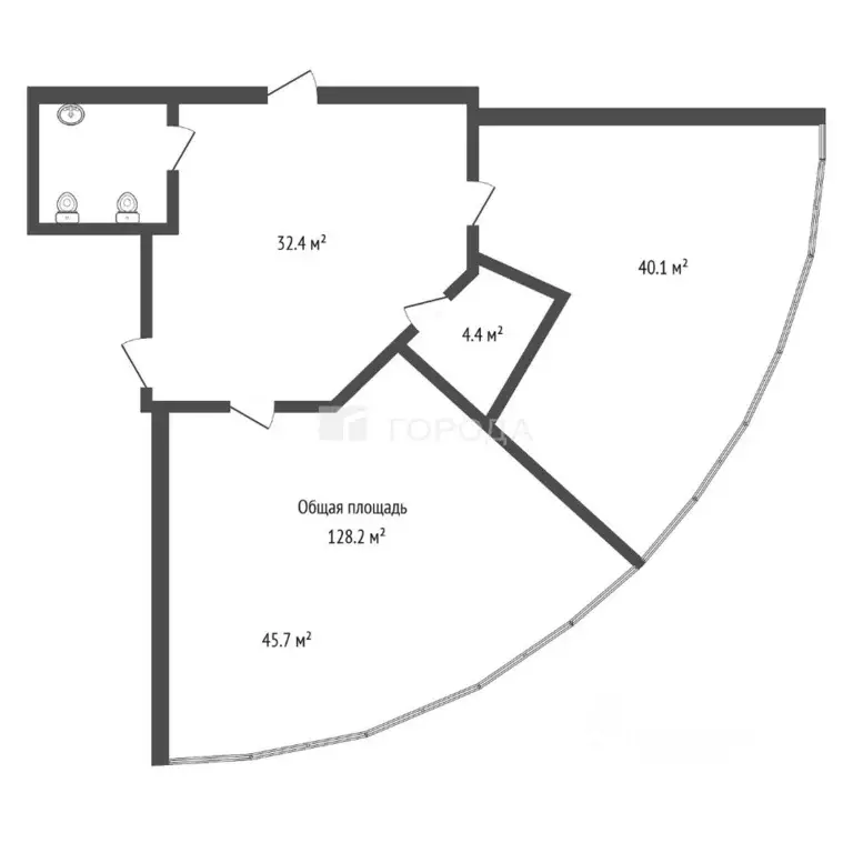 Офис в Новосибирская область, Новосибирск ул. Восход, 14/1 (128 м) - Фото 2