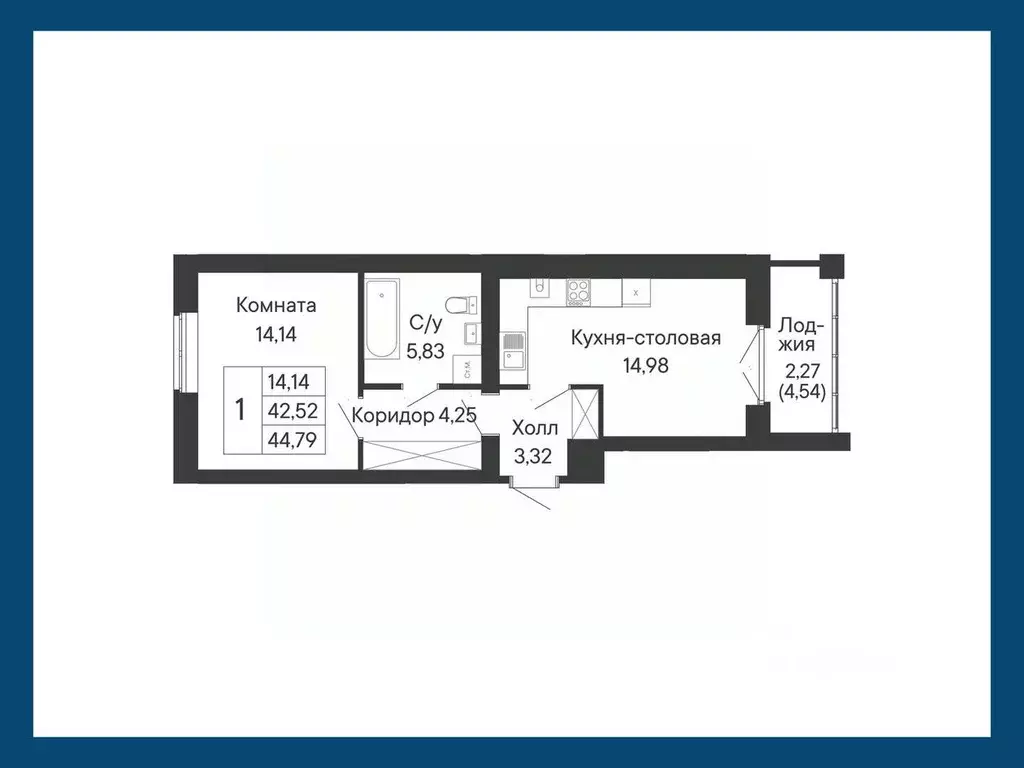 1-к кв. Ростовская область, Ростов-на-Дону Ривьера жилой квартал,  ... - Фото 1