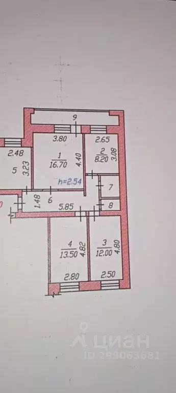 4-к кв. Чувашия, Чебоксары Фруктовая ул., 12 (79.4 м) - Фото 1