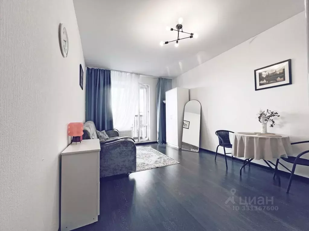 Студия Санкт-Петербург ул. Верхне-Каменская, 11к1 (24.81 м) - Фото 2