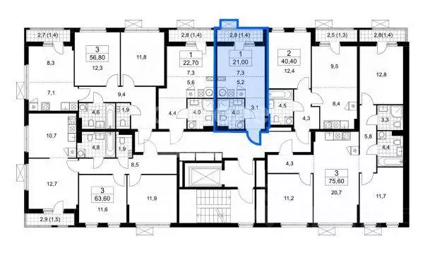 Квартира, студия, 21 м - Фото 0