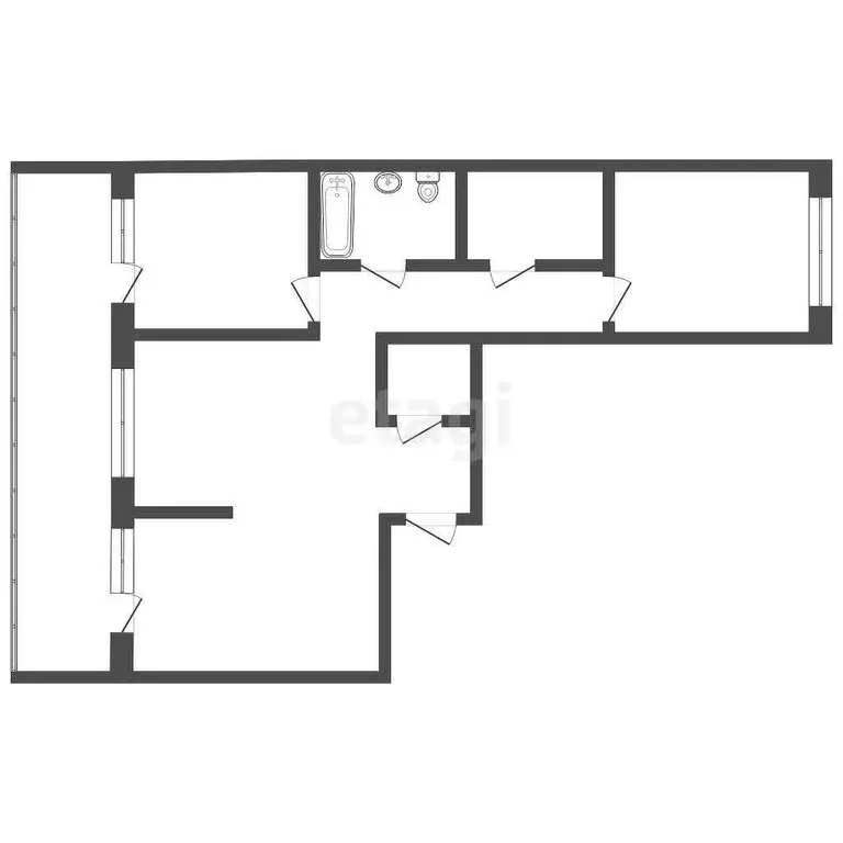 2-комнатная квартира: Тюмень, улица Михаила Сперанского, 41к1 (55.5 м) - Фото 1