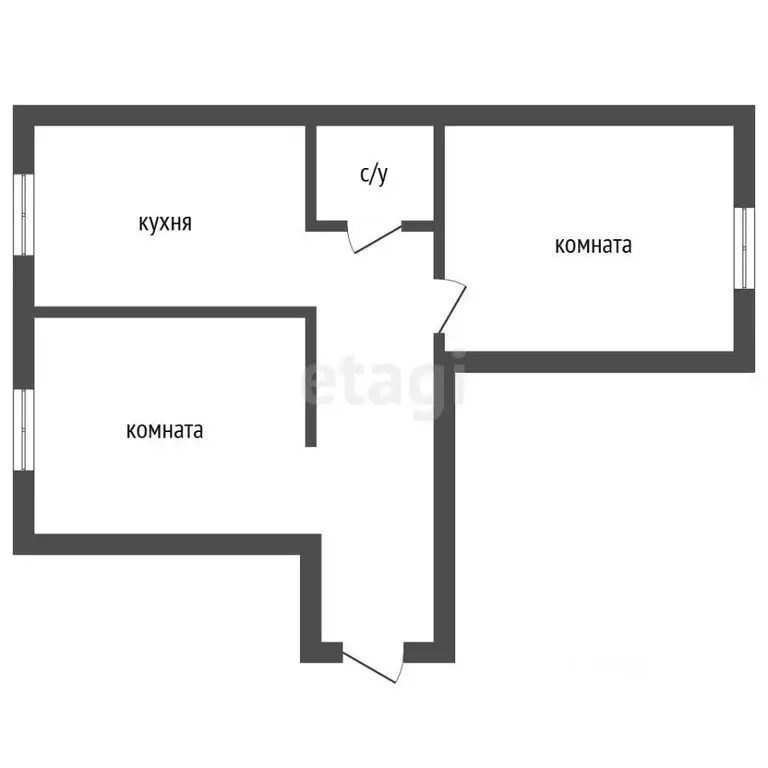 2-к кв. Челябинская область, Чебаркульский муниципальный округ, с. ... - Фото 2