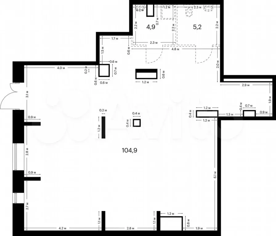 Продам помещение свободного назначения, 115 м - Фото 0
