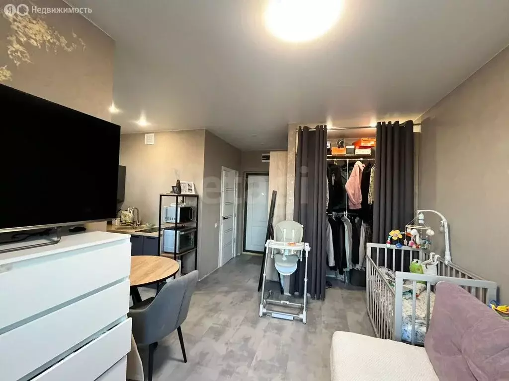 Квартира-студия: Тюмень, Дамбовская улица, 27к1 (24.8 м) - Фото 1