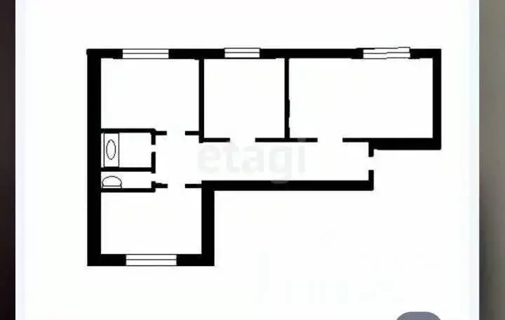 3-к кв. Смоленская область, Ярцево Автозаводская ул., 42 (53.0 м) - Фото 2