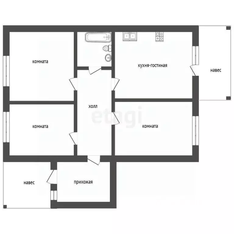 Дом в Ростовская область, Батайск Труд ДНТ, 6-я линия (79 м) - Фото 2