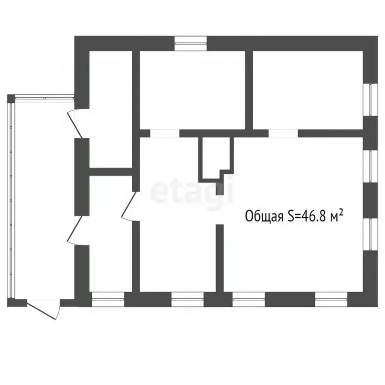 Дом в Кемеровская область, Ленинск-Кузнецкий пер. Равенства, 24 (72 м) - Фото 1